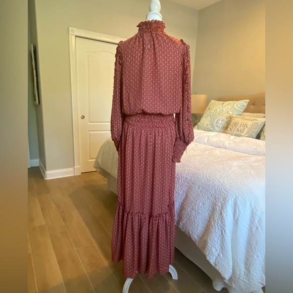 Max Studio Printed Smock Waist Dress, Medium - Picture 4 of 6